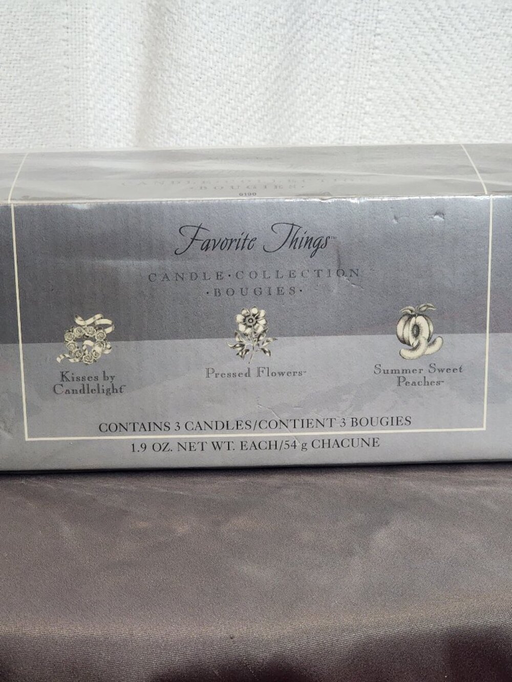 Mary Kay Favorite Things Three 1.9oz Candle Collection Candlelight Flowers Peach